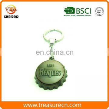 Custom desgin Anit silverBottle cap shape metal bottle opener