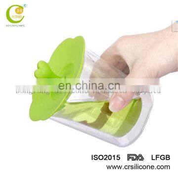 Eco-friendly Safe Fruit Design Rubber Silicone Cup Lids Cover photo-4