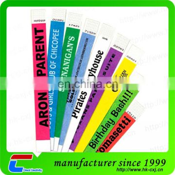 disposable strong waterproof dupont paper wristband rfid preprinting