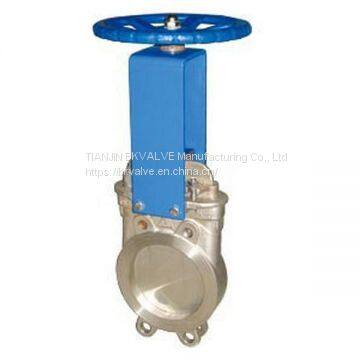 stainless steel DIN WAFER KNIFE GATE VALVE WITH SS KNIFE