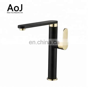 Most popular color 360 rotatable black kitchen mixer faucet