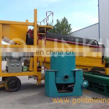 SINOLINKING Mobile Portable Gold Trommel Mining Plant