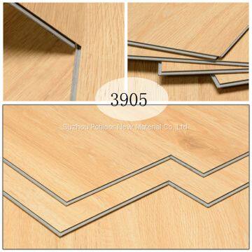 plastic flooring sheet tiles slotted click lock 3.5mm thickness 0.2mm wear layer