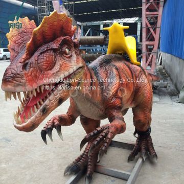 LORISO5201 Life Size Amusement Park Dinosaur Ride Dilophosaurus