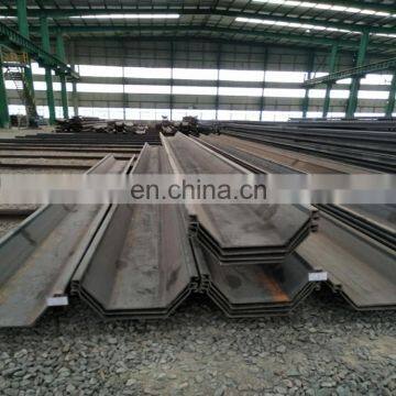 u channel hot/cold rolled u profile type steel sheet pile price made in China