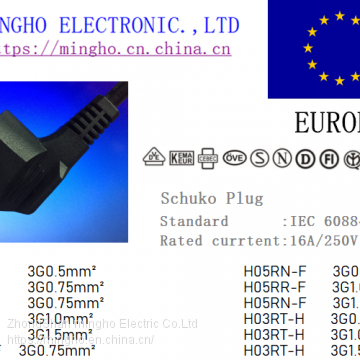 EU 3 PINS PLUG 、SCHUKO PLUG