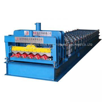 Kenya hot design 660mm Color steel glazed tile roll forming machine