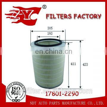 2016 Hot Selling Auto Car Air Filter for HINO 17801-2290