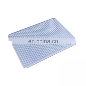 Kitchen Use Drain Pad Heat Resistant Cooking Pot Holder Rectangular PVC Dish Drying Mat photo-3