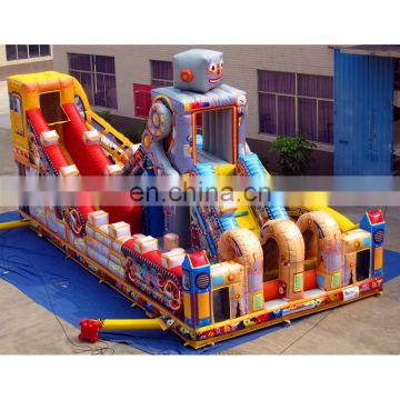 Giant Robot Inflatable jump and slide bouncer ,Inflatable Large Slide For Commercial Event