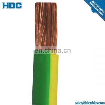 Copper Core Earthing Cable PVC Insulation 50mm2 Yellow Green Grounding Cable photo-5