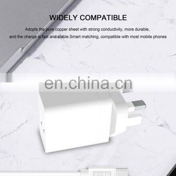 2.1 A Intelligent Charger UK Design for Iphone Micro Type-c Set photo-6