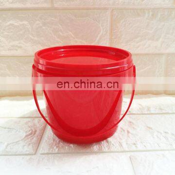 500ML Round Plastic Pail  with Lid and Handle