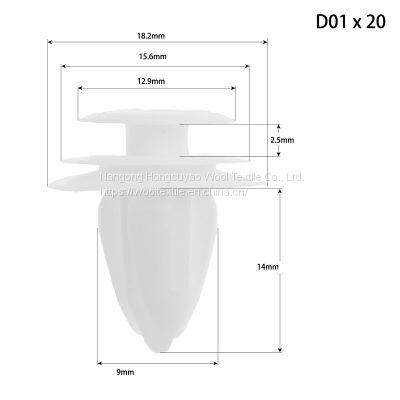 Bumper Fender Expansion Screw Clip Plastic Rivet Guard Leaf Plate Lining Clip photo-3
