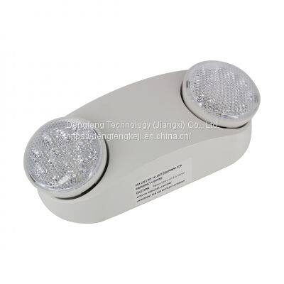 LED Emergency Light New Style Rechargeable Twin Head Wall Lamp Wholesale 3W*3W 3hours CE Certified photo-3