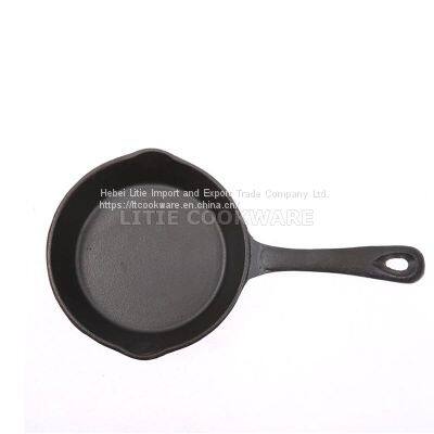 6.5 Inch-10.25 Inch Pre-Seasoned Cast Iron Round Skillet Fry Pan Set Skillet Manufacturer