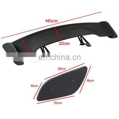 Used for automobile exterior decoration accessories, black ABS material, rear spoiler lip wing