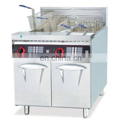 Single Tank Stainless Steel Commercial Electric Deep Fryer with Timer