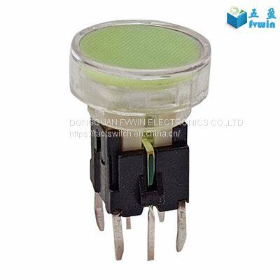 Illuminated led tact switches button with 10MM tactile cap