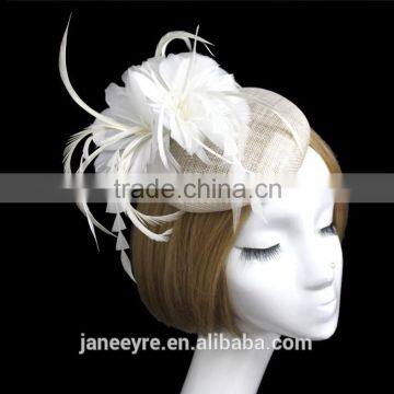 Yiwu Manufacturer Sinamay Base Fascinator Hat Hair Clips Hairpins photo-2