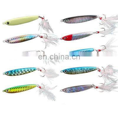 7g 10g 15g 20g 25g 40g  fishing  spinnerbait metal lure tuna lures glow in the dark fishing tackle lead minnow jigging pesca