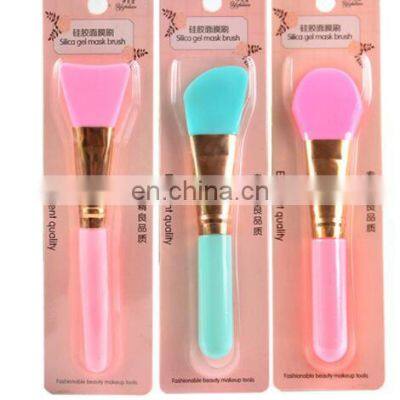 Custom logo cosmetic makeup brush diy mask tool soft silicone face mask brush