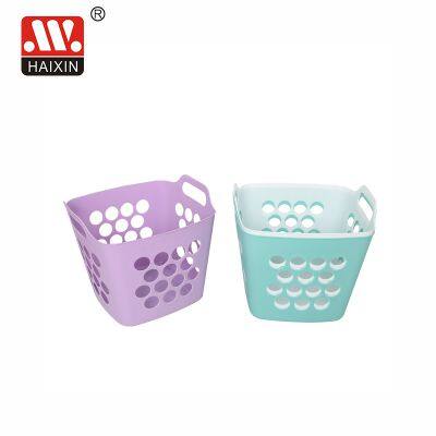 Plastic Dirty Laundry Basket Dirty Clothes Organizer Storage Bin With Handle
