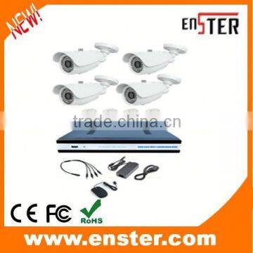 4pcs 720P CMOS outdoor bullet mini security camera system CCTV DVR Kit 4CH CCTV camera system ahd dvr kit