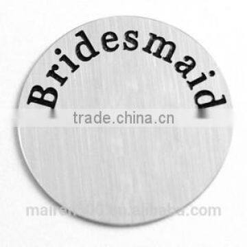 B22 newest cheap initial disc floating locket plates wholesale
