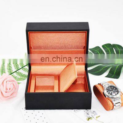 Factory Supply Luxury Custom Leather Wooden Display Watch Box Organizer Gift Packaging Watch Box photo-2
