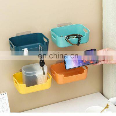 Wall Adhesive storage Organizer living room decoration storage Wall Mount Self Adhesive Storage Box Watch Key Holder