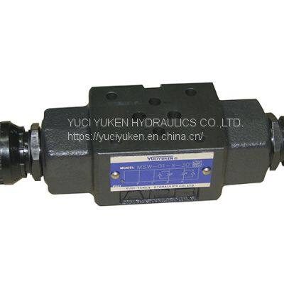 Throttle and check modular valve