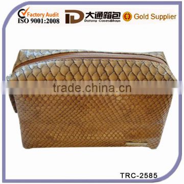 New fish scale PU cosmetic bag with inside zipper pocket