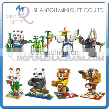 Mini Qute LOZ kawaii Kung Fu Panda Shifu Kai Po diamond block plastic cube building blocks brick figures educational toy