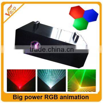 dj laser light disco party lighting 3w laser light Big power RGB animation laser