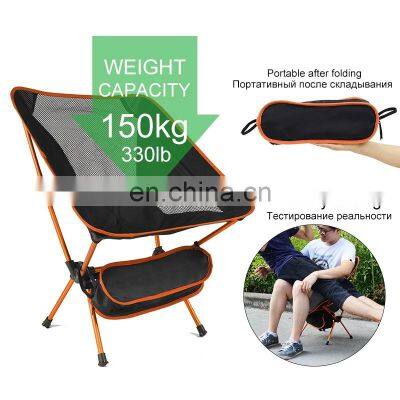 Camping Folding Chair Max Load 150kg Portable Lightweight Chair For Office Home Hiking Picnic BBQ Beach Outdoor Fishing Chairs photo-5