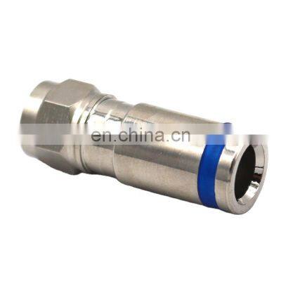 RF coaxial F compression waterproof  connector for RG58/RG59/RG6 /RG11 75ohm,