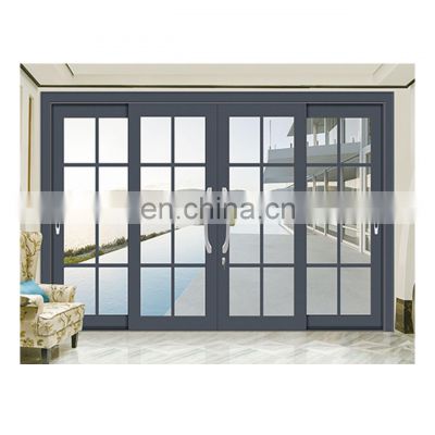 Sliding door with glass panel upvc/pvc profile vinyl frame New design  acrylic sliding doors