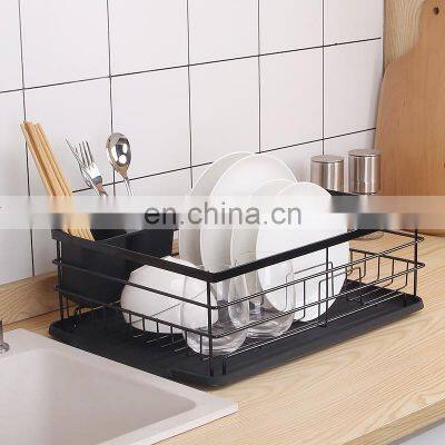 wholesale kitchen over sink dish drying rack metal  2 Tiers Shelf Drainer For Kitchen Countertop