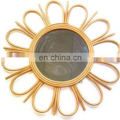 Hot Sale Creative Art Decor Round Mirror Wall-Mounted Hallway Bathroom Living Room made in Vietnam