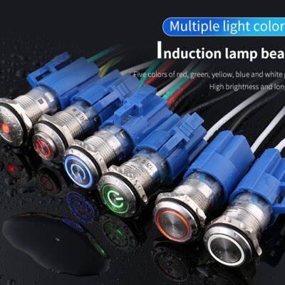 Ip67 16mm Flat Head 250v 1no1nc Push Button Switch Reset photo-5