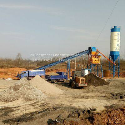 L Shape Layout Hzs90 Belt Conveyor Type Concrete Batch Plant for Sale photo-2
