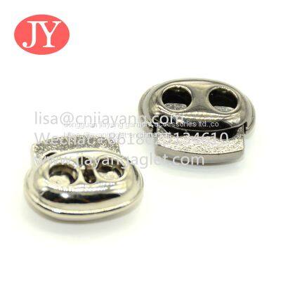 Polish Metal Drawstring Stopper Silver Shoelace Cord Ends Stopper Custom Size photo-3