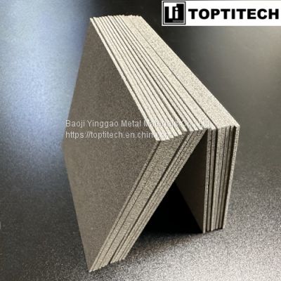 1.5mm Sintered Porous Titanium Plate Filtration Industry