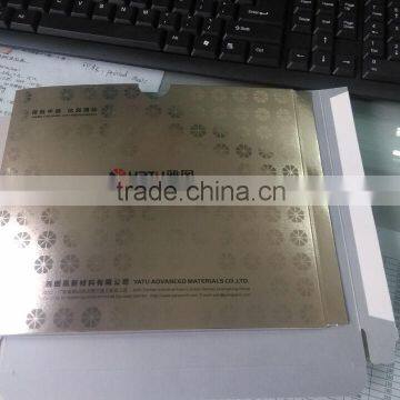 Embossing with letters in cover paper box printing