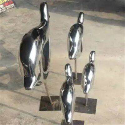 Hotel Stainless Steel Handicraft Ornaments, Fish School Sculptures photo-3