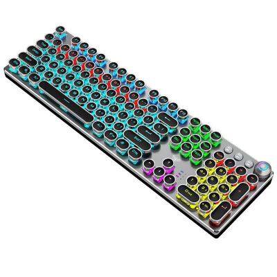 Fashion RGB Light Mechanical Gaming Wired Keyboards Internet Bar Games Electronic Competitions Alliances Luminous Keyboard