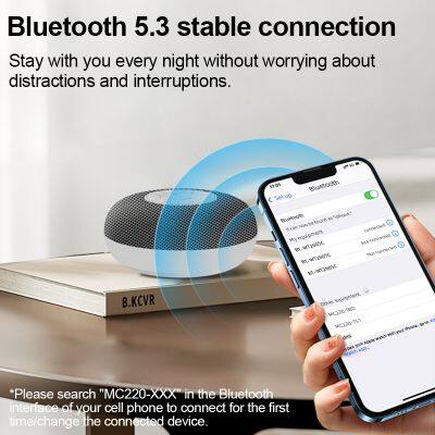 New Arrival Xmas Toy Gift Baby White Noise Sound Machine Portable Mini Active Speaker With Volume Night Light photo-2