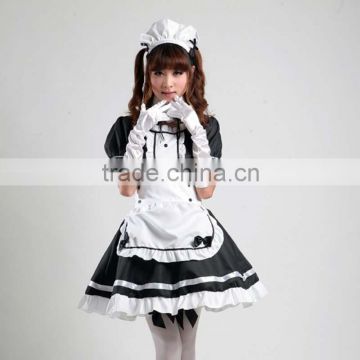 Adult Japanese Girl cute Lolita Maid Uniforms Cosplay Costume Dress