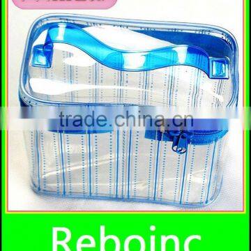 Waterproof PVC Travel cosmetic bag set